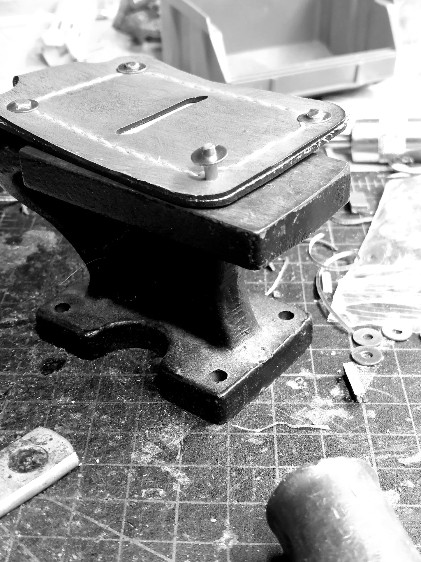 Leather Key Fob with ticket pocket