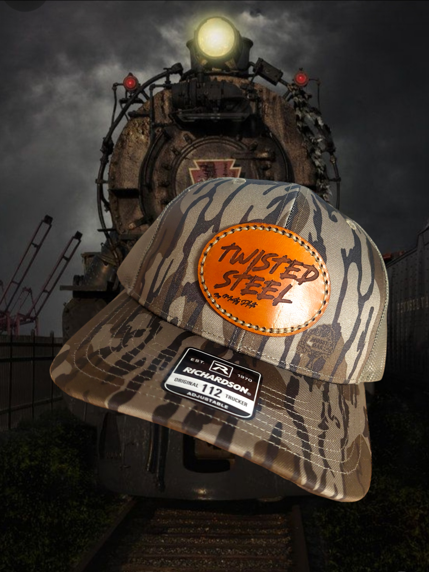 Twisted Steel Hat Mossy Oak Camo