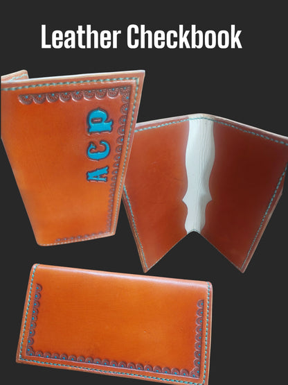Leather Checkbook Cover